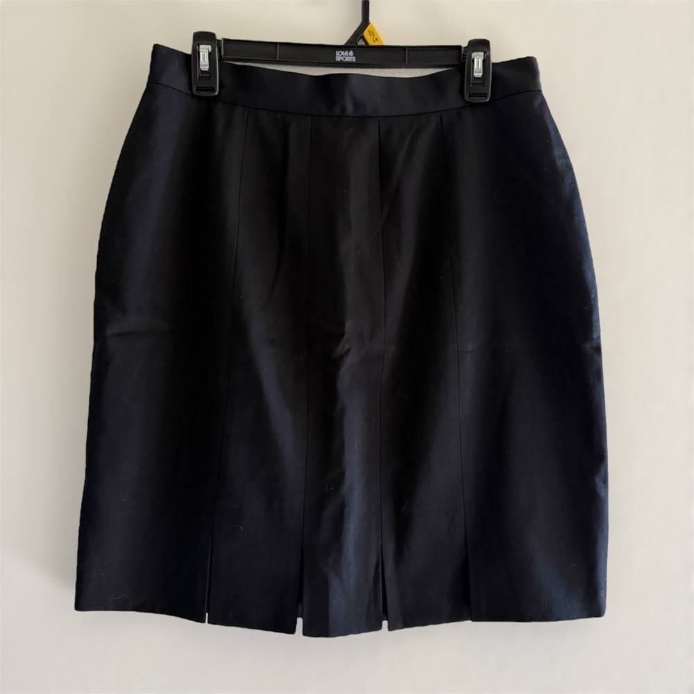 Authentic Vintage Christian Dior Black Pencil Skirt Size Small